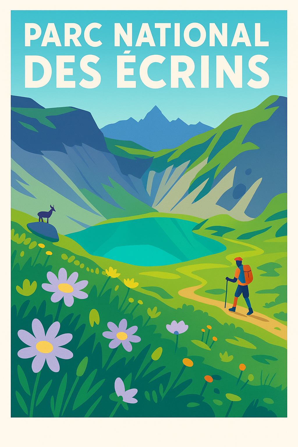 Affiche de Parc National des Écrins - L'évasion sauvage au cœur des Alpes