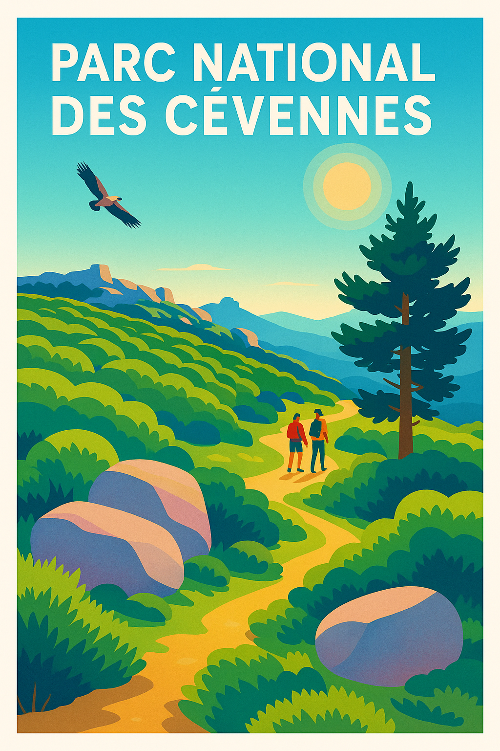 Affiche de Parc National des Cévennes - Une évasion sauvage au cœur de la nature