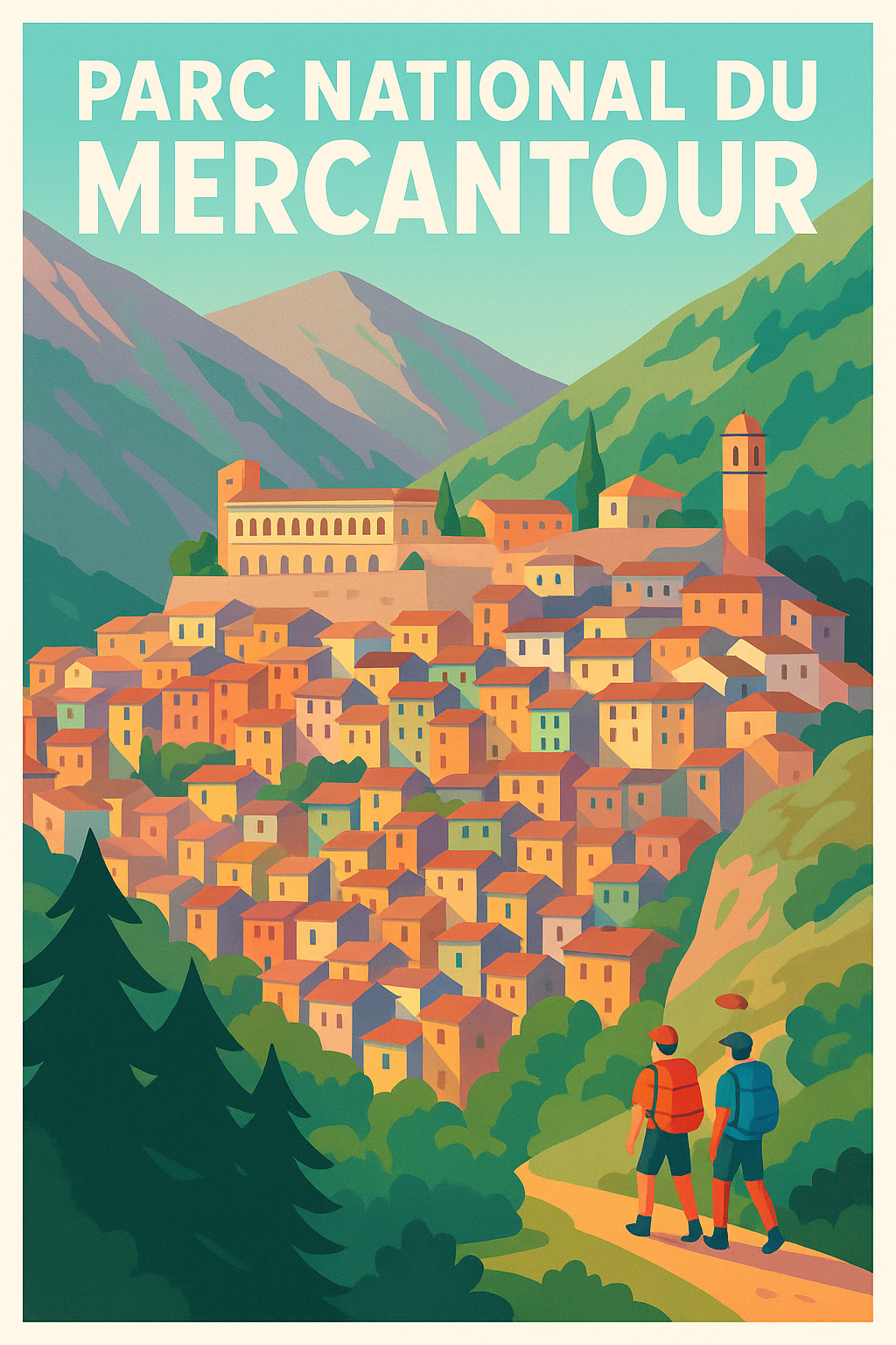 Affiche de Parc National du Mercantour - L'évasion sauvage entre cimes et villages
