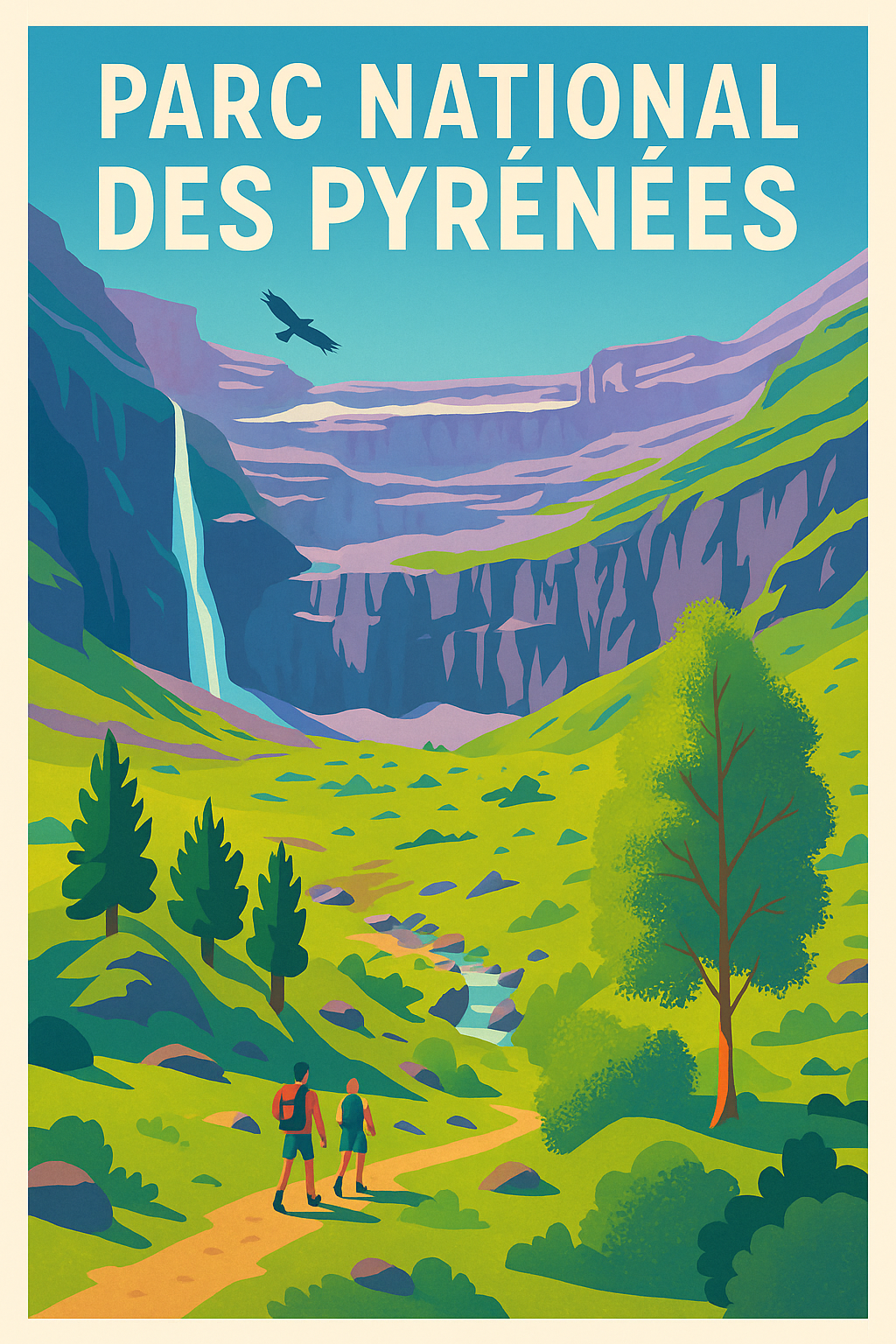 Affiche de Parc National des Pyrénées - L'évasion sauvage au sommet