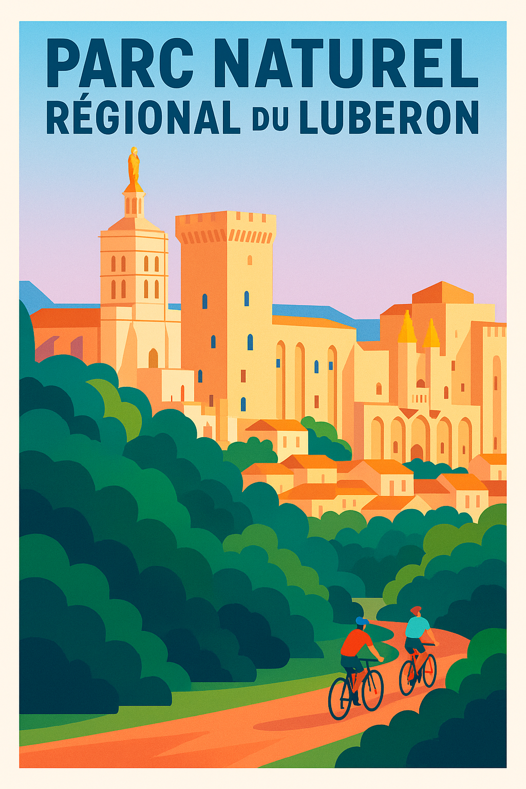 Affiche de Luberon - L'élégance de la Provence en une affiche