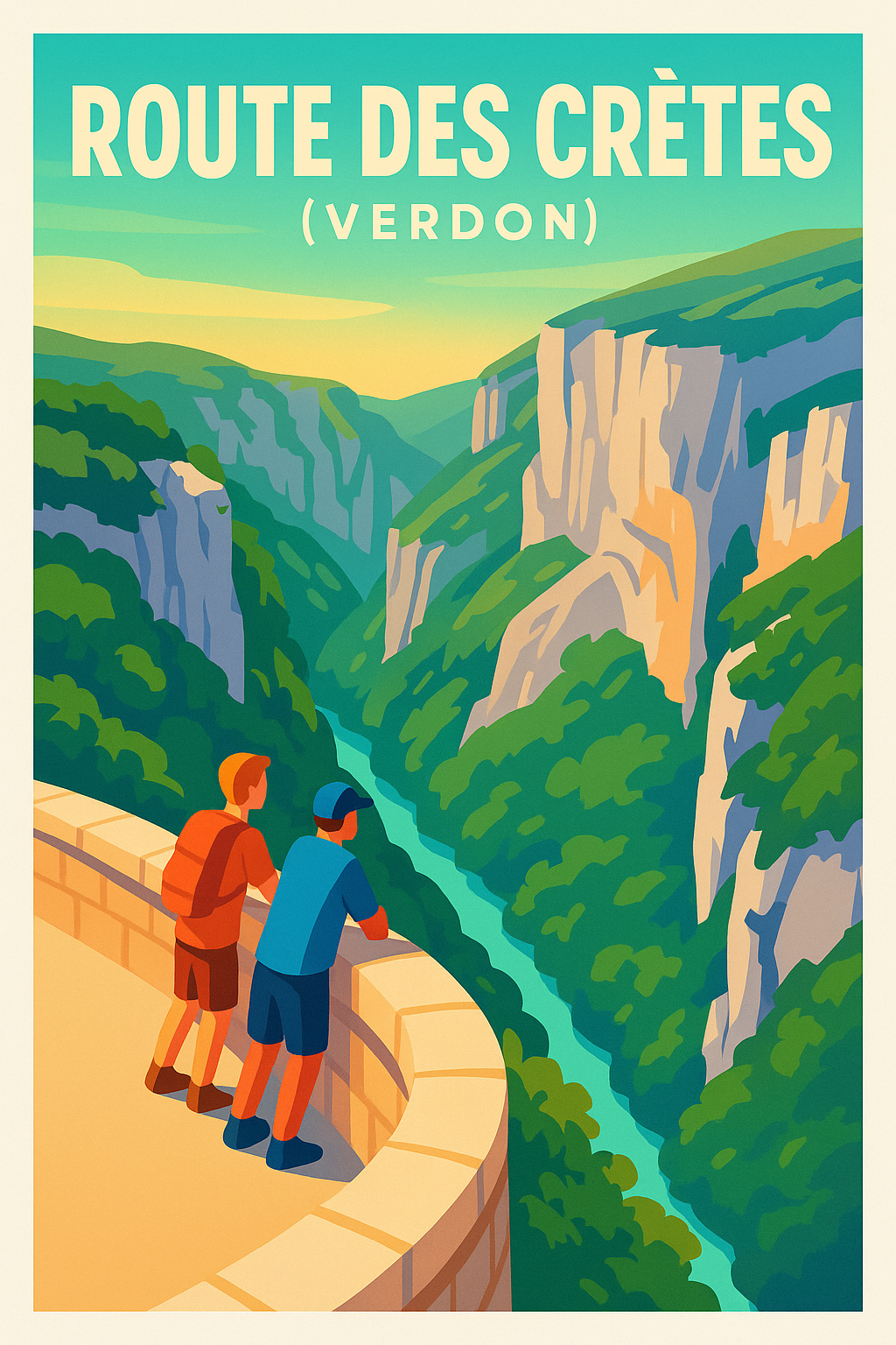 Affiche de Route des Crètes - Plongez au cœur des Gorges du Verdon