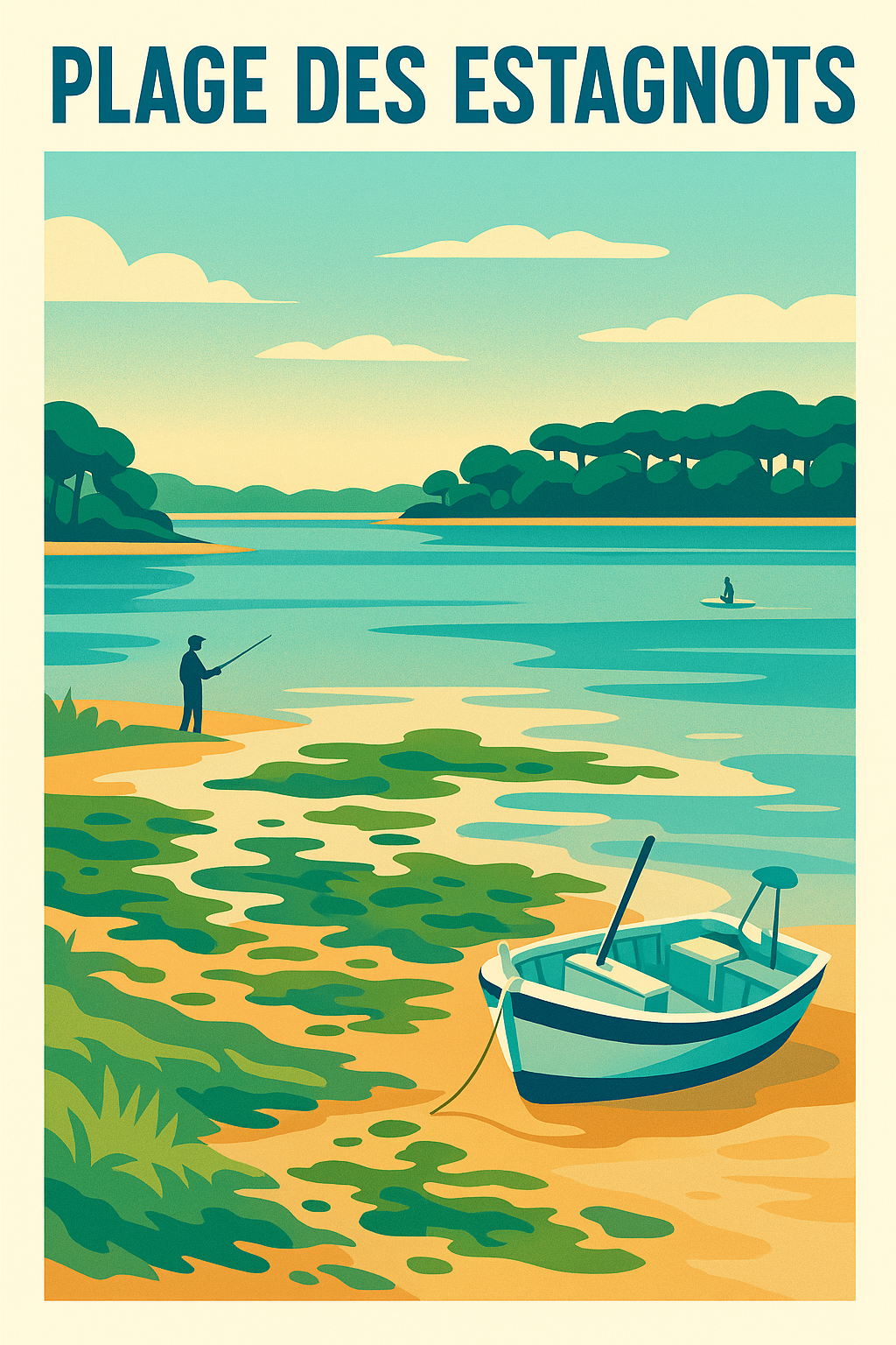 Affiche de Plage des Estagnots - L'esprit sauvage et serein des Landes