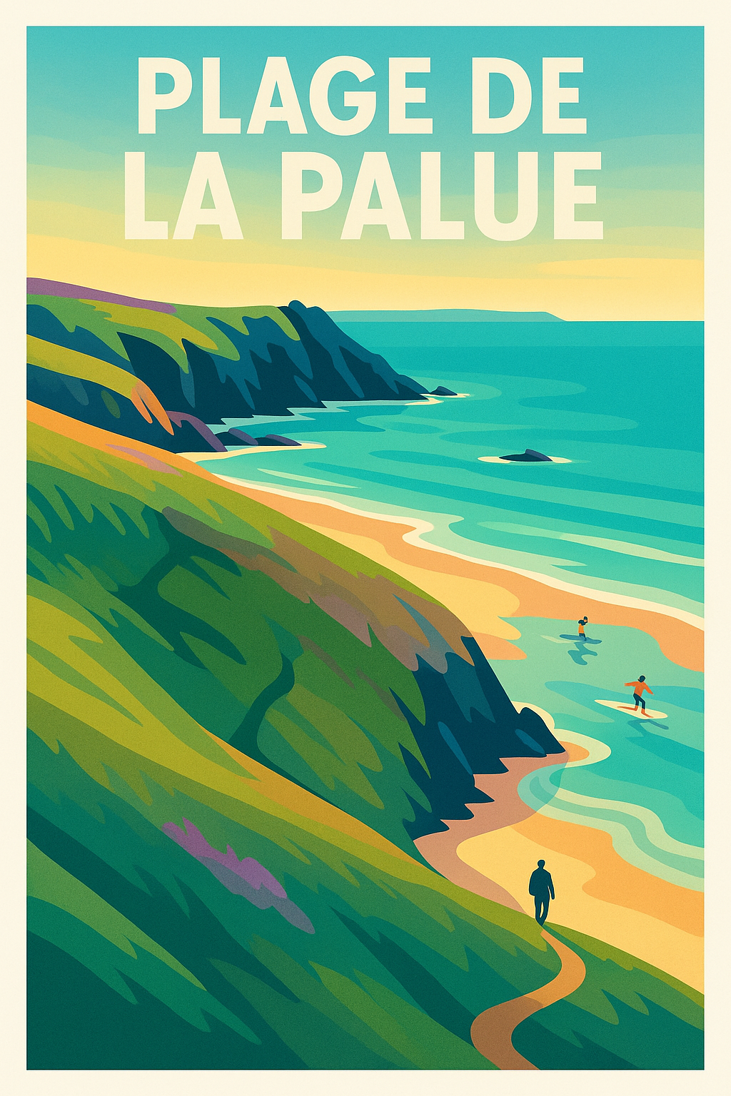 Affiche de Plage de la Palue - L'esprit sauvage de la Presqu'île de Crozon