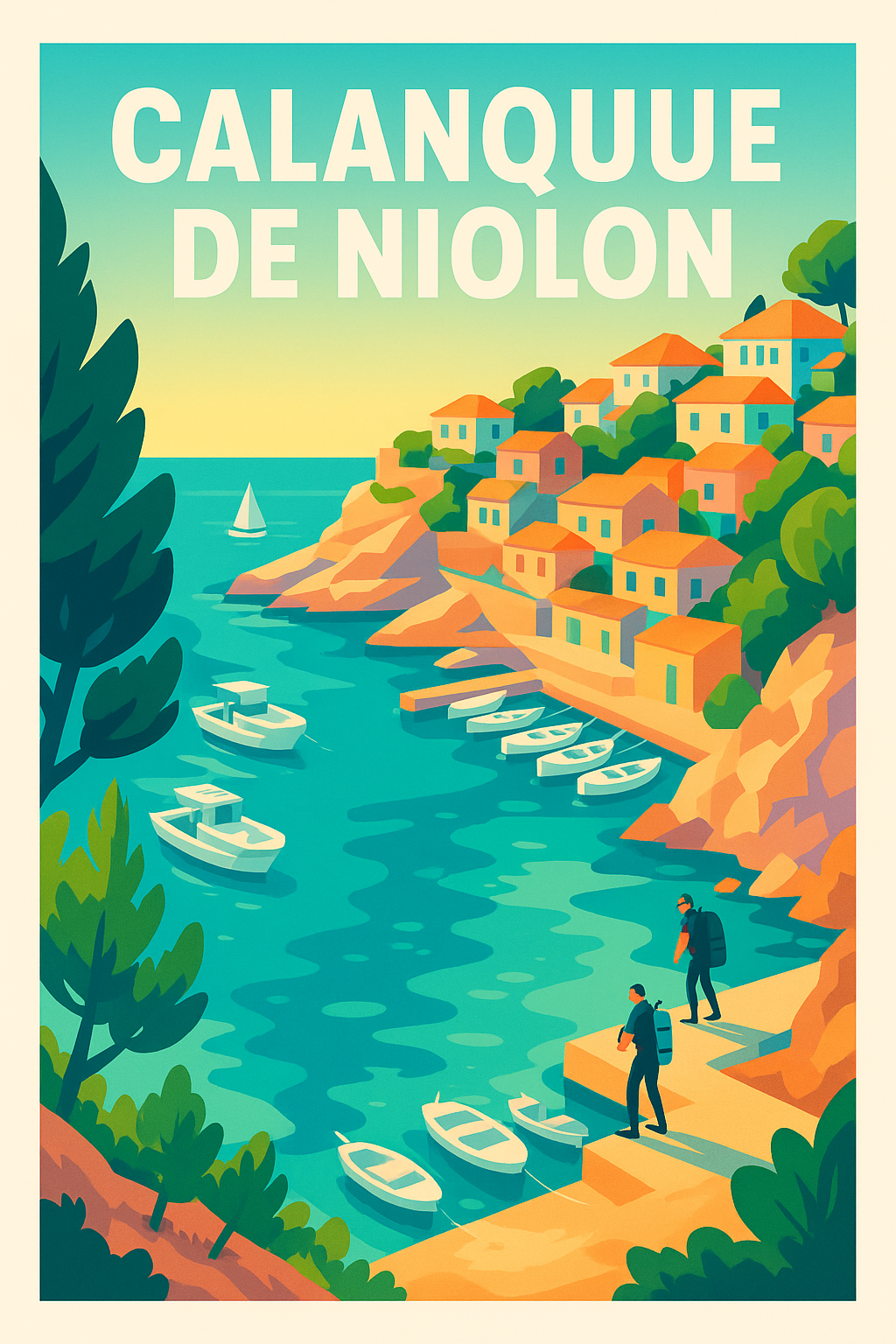 Affiche de Calanque de Niolon - Le charme authentique de la Côte Bleue