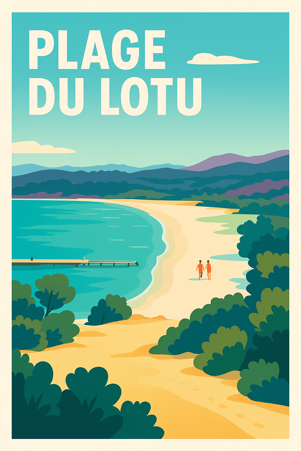 Affiche de Plage du Lotu - L'éclat sauvage du désert des Agriates