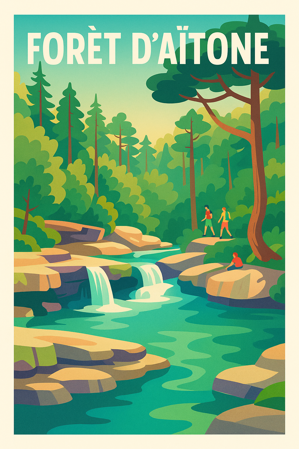 Affiche de Forêt d'Aïtone - Évadez-vous au cœur des montagnes corses