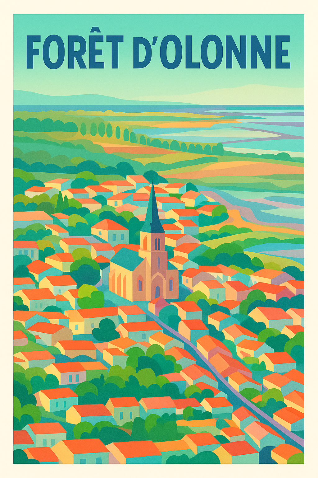 Affiche de Forêt d'Olonne - L'élégance sauvage de la côte vendéenne