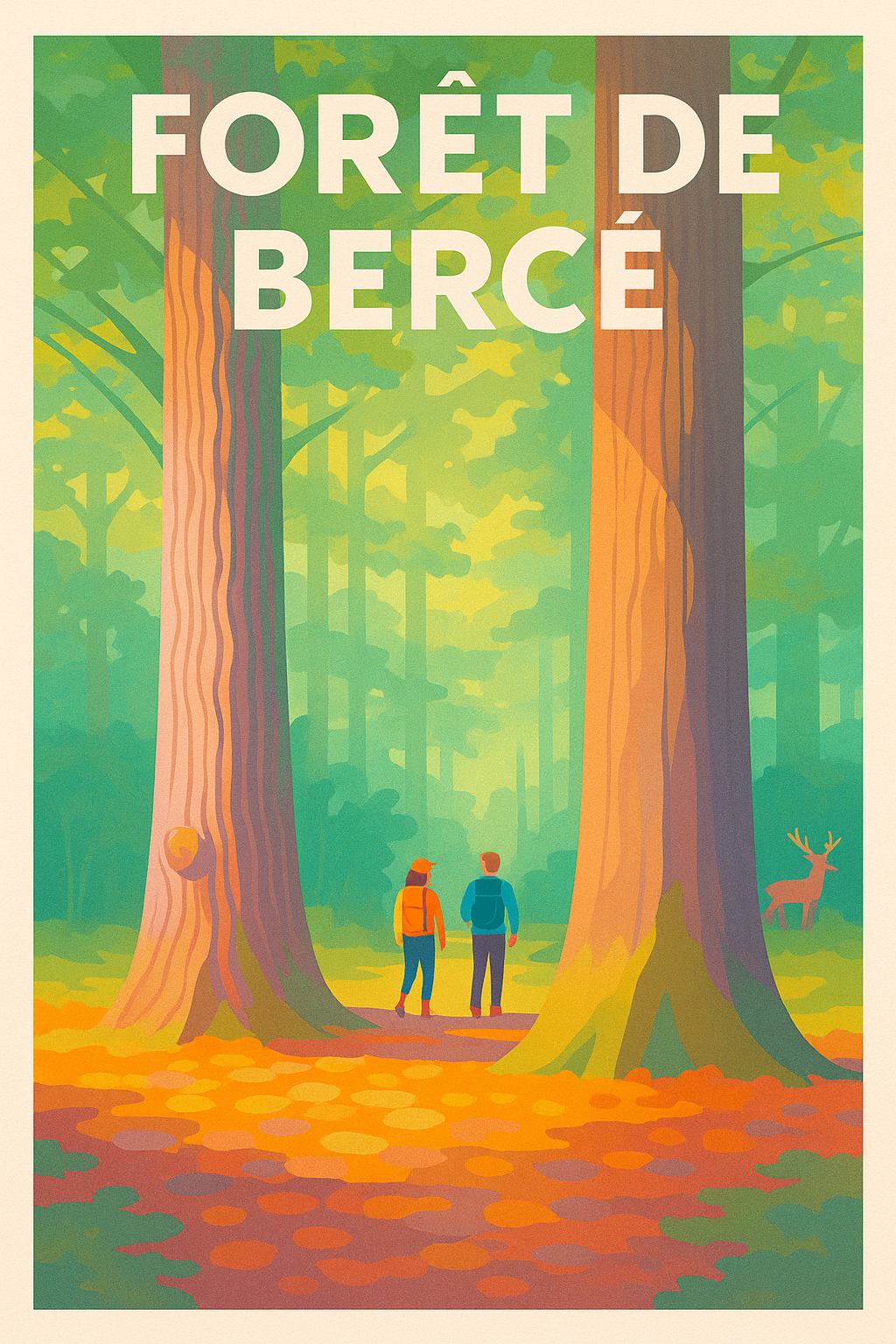 Affiche de Forêt de Bercé - L'immensité de la nature au cœur de la Sarthe