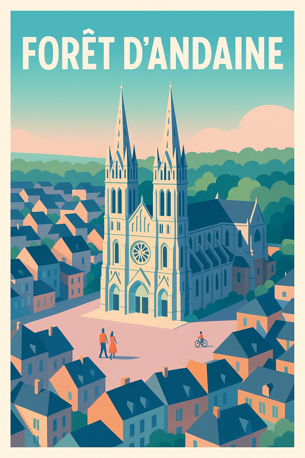 Affiche de Forêt d'Andaine - L'élégance architecturale au cœur de la nature