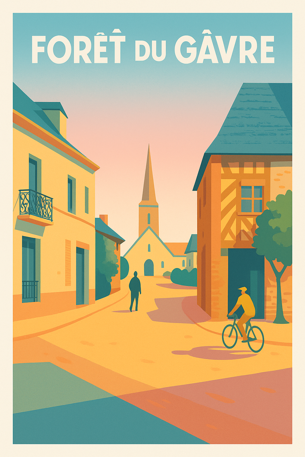 Affiche de Forêt du Gâvre - Une escapade bucolique au cœur de la nature
