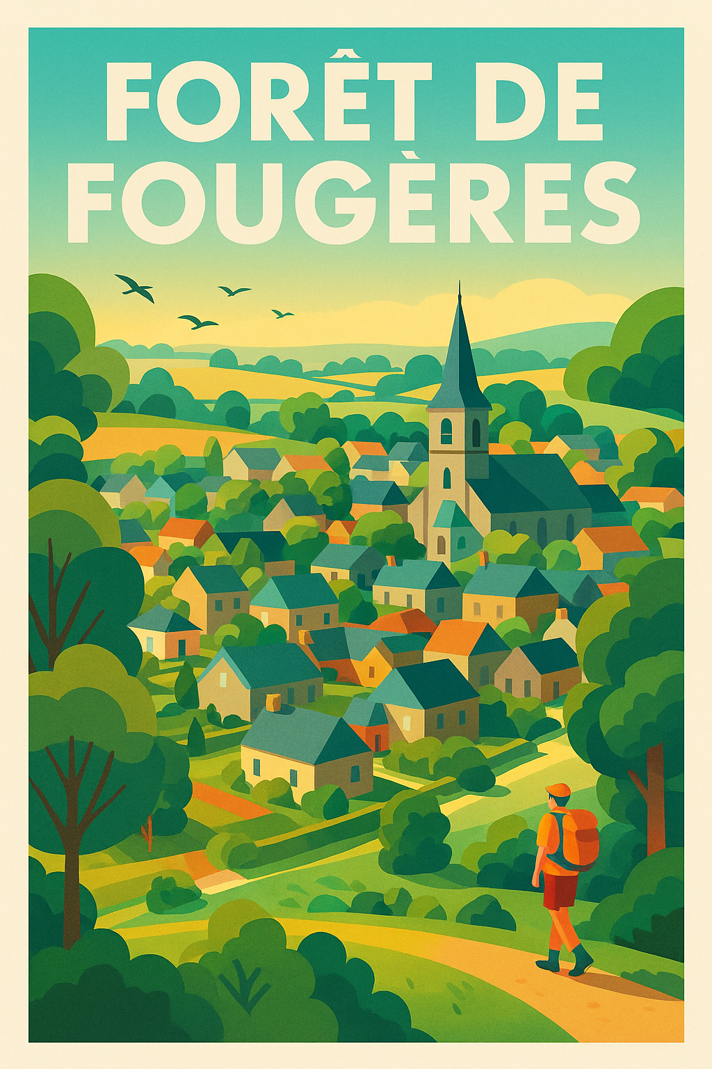 Affiche de Forêt de Fougères - L'évasion bucolique au cœur de la Bretagne