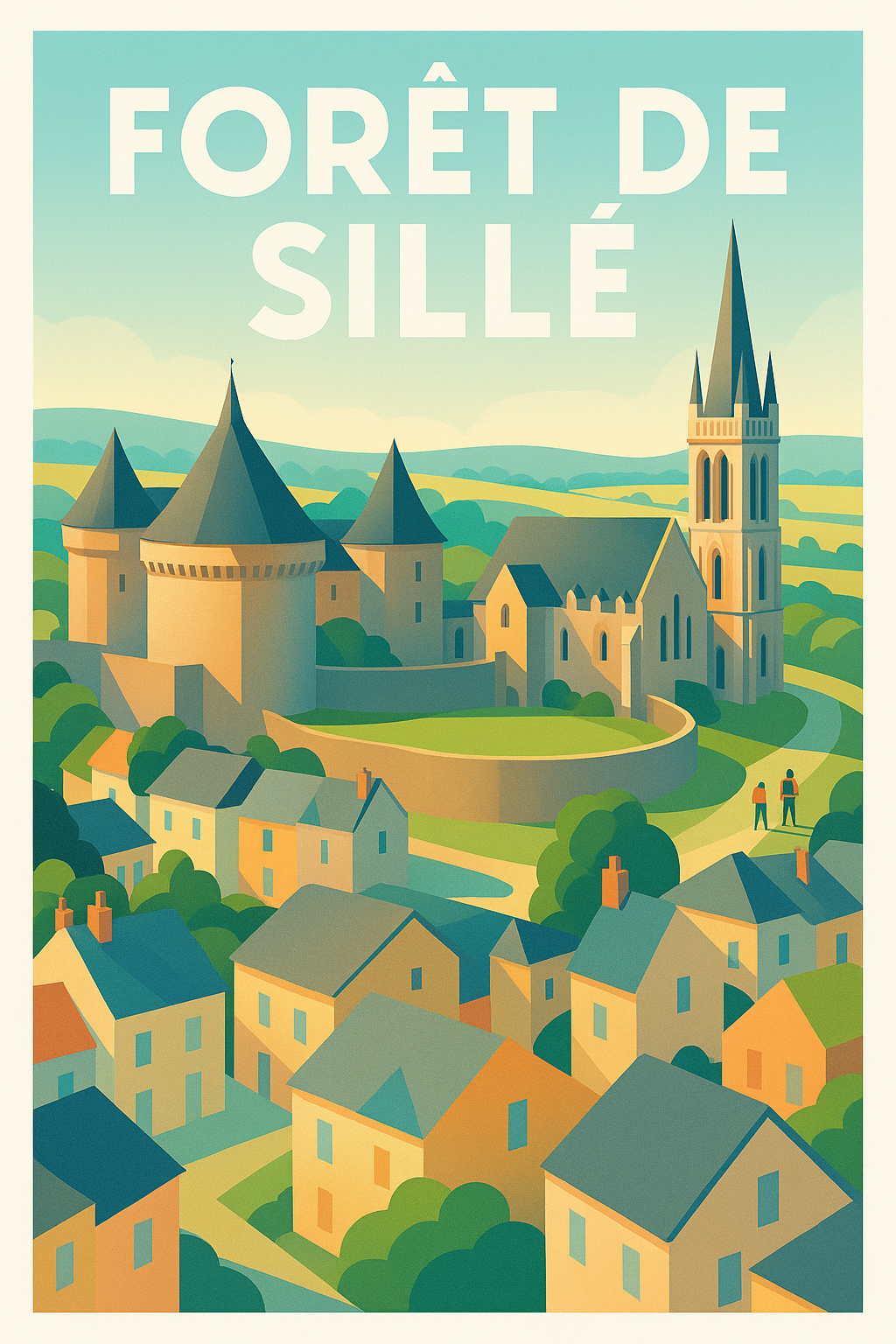 Affiche de Forêt de Sillé - L'élégance historique au cœur de la Sarthe