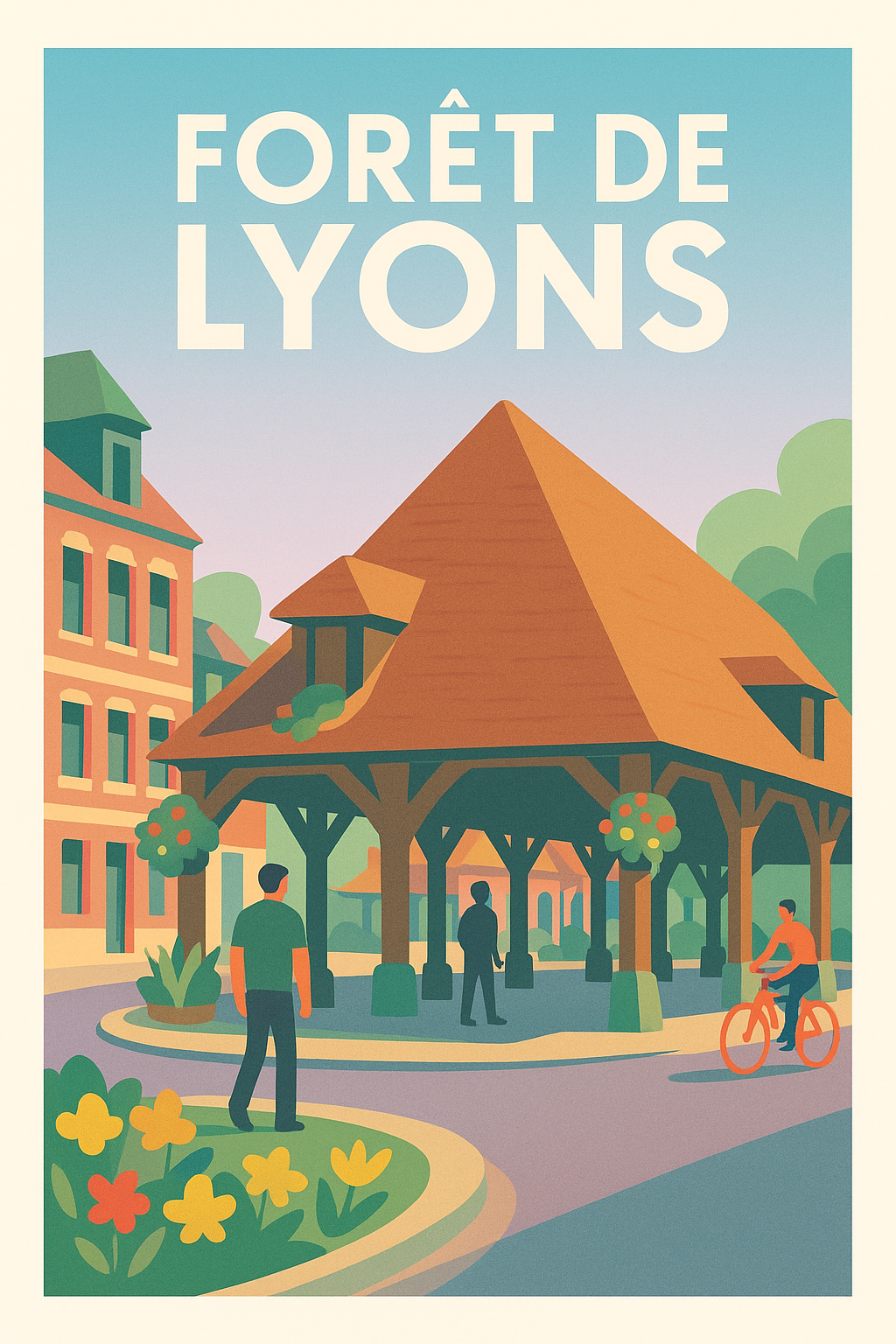 Affiche de Forêt de Lyons - L'élégance intemporelle de la Normandie