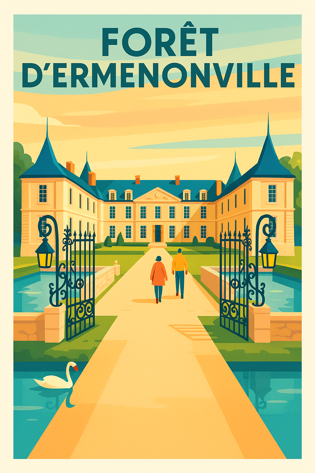 Affiche de Forêt d'Ermenonville - L'élégance bucolique au cœur de l'Oise
