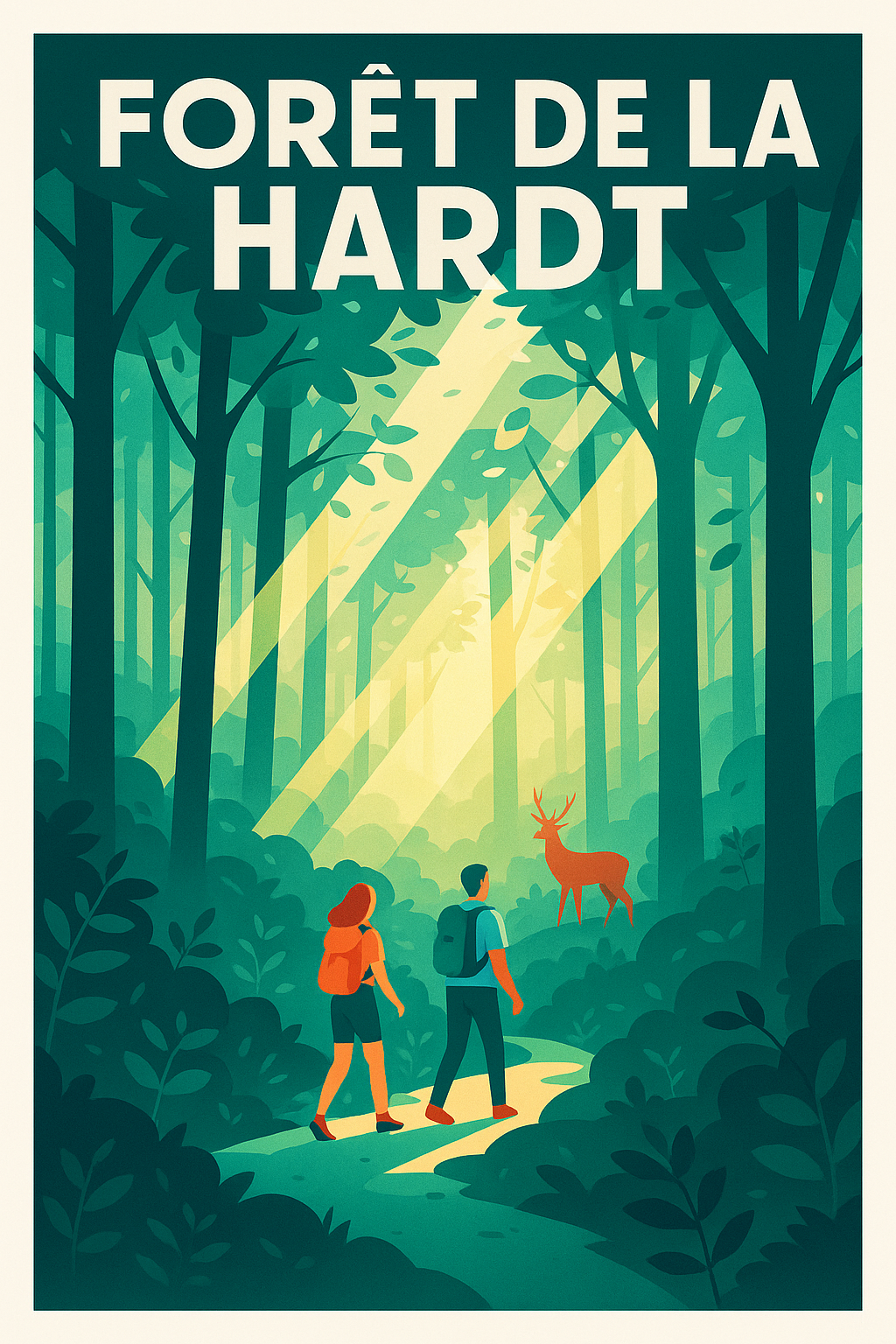 Affiche de Forêt de la Hardt - Évadez-vous au cœur de la nature alsacienne