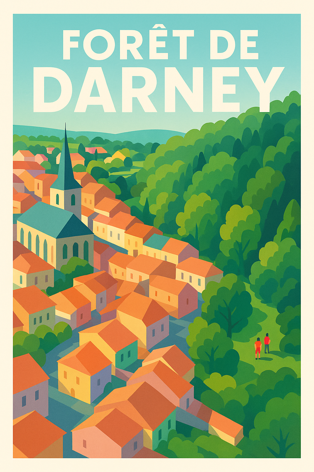 Affiche de Forêt de Darney - L'écrin de verdure des Vosges
