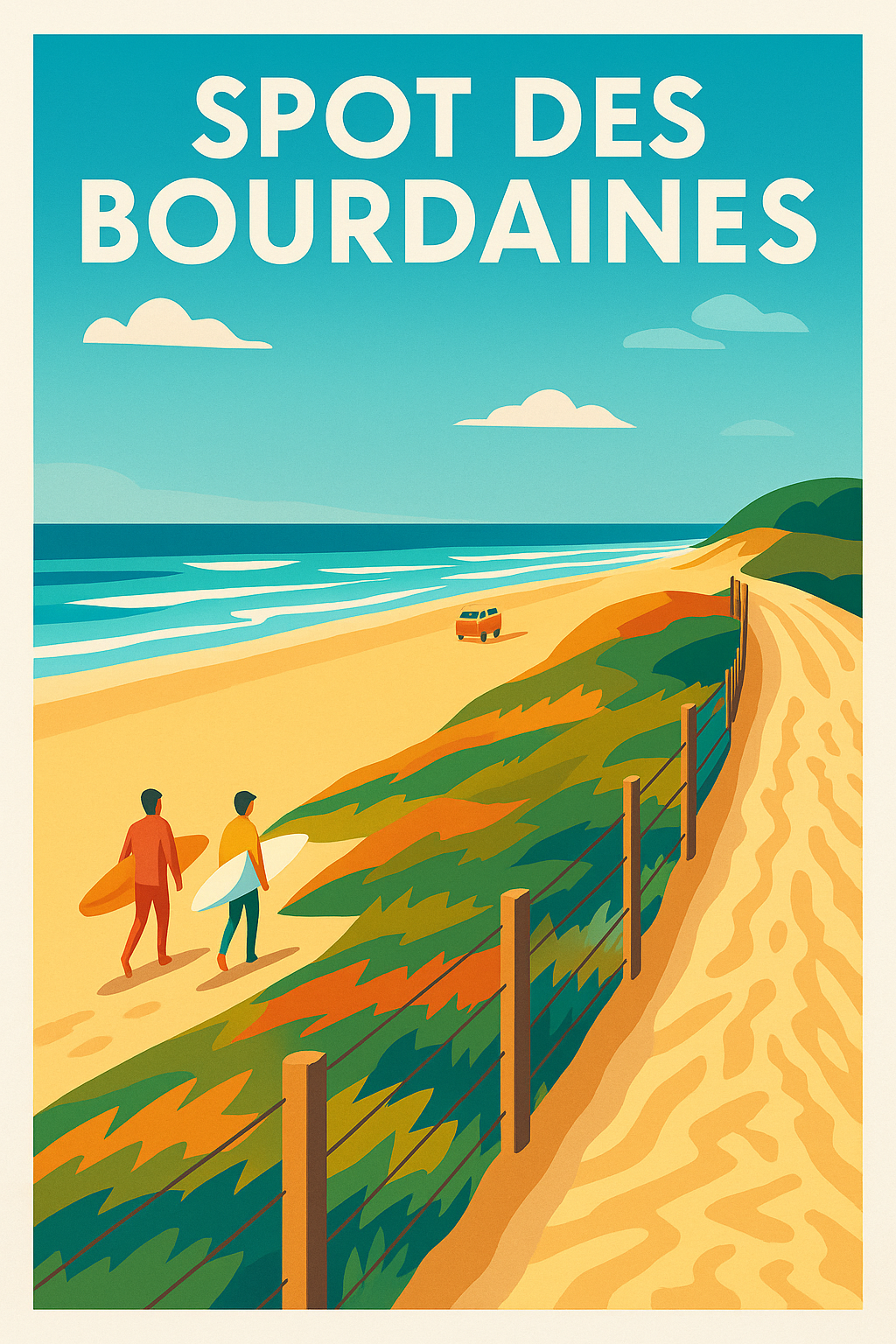 Affiche de Spot des Bourdaines - L'esprit surf au cœur des Landes