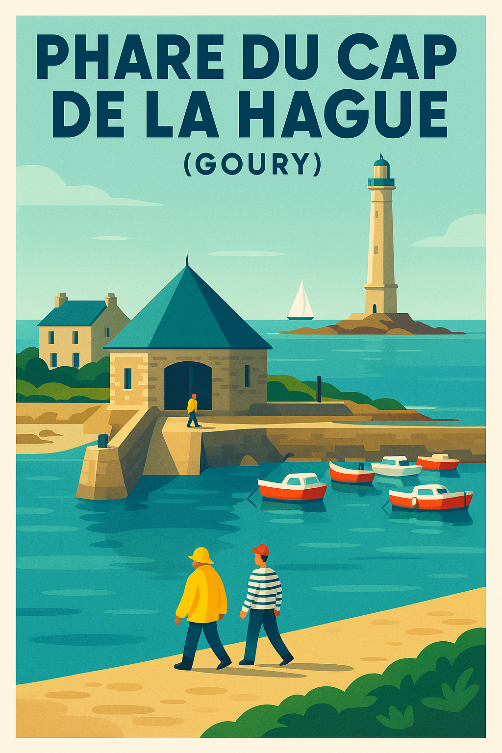Poster du Phare du Cap de la Hague, Goury | Afich