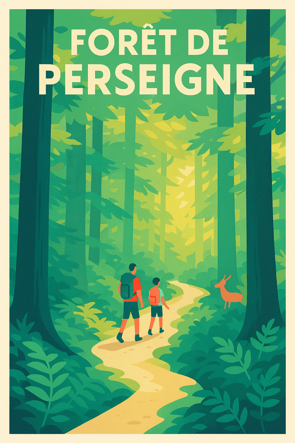 Affiche de Forêt de Perseigne - Une escapade naturelle au cœur de la Sarthe