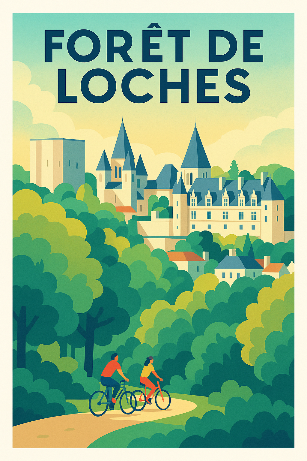 Affiche de Forêt de Loches - Évasion royale au cœur de la nature