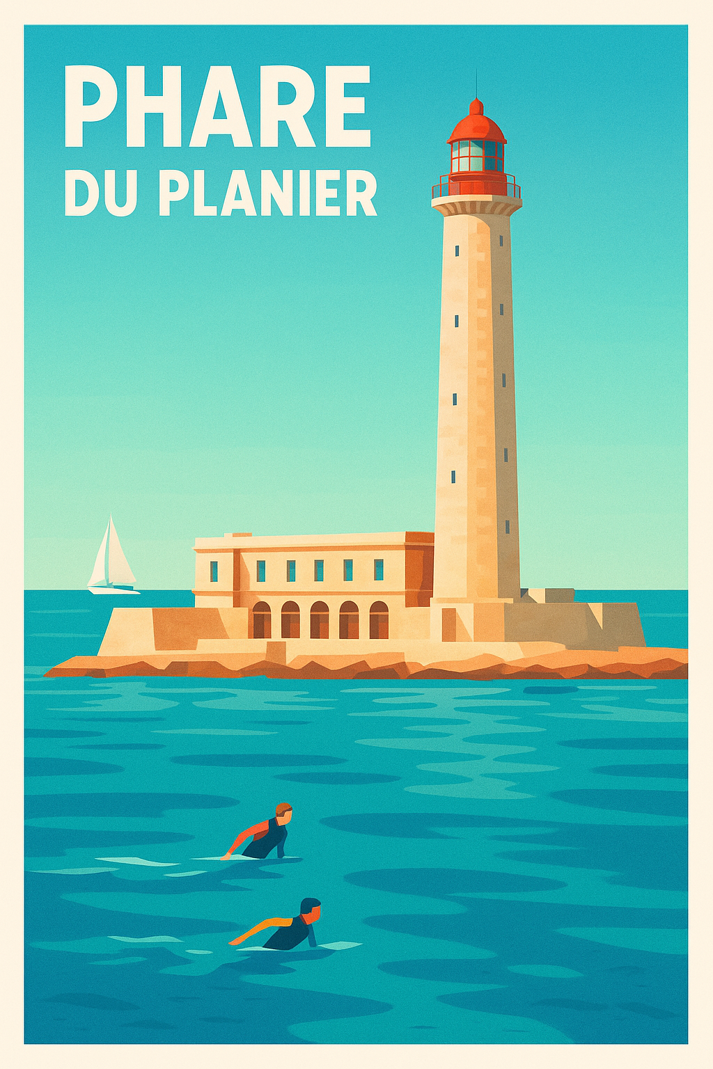 Affiche Phare du Planier, déco Marseille | Afich