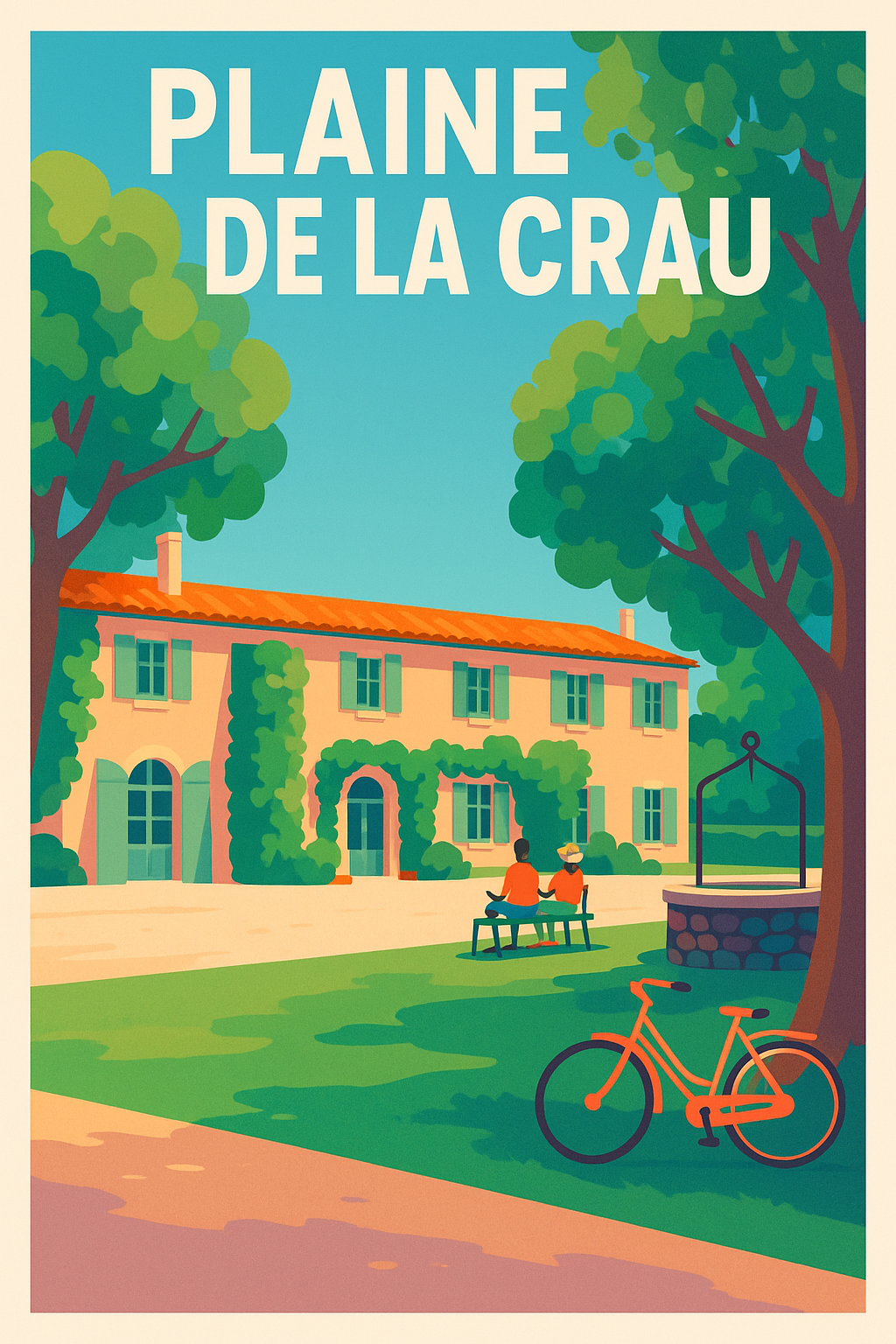 Affiche Plaine de la Crau, décor de Provence | Afich