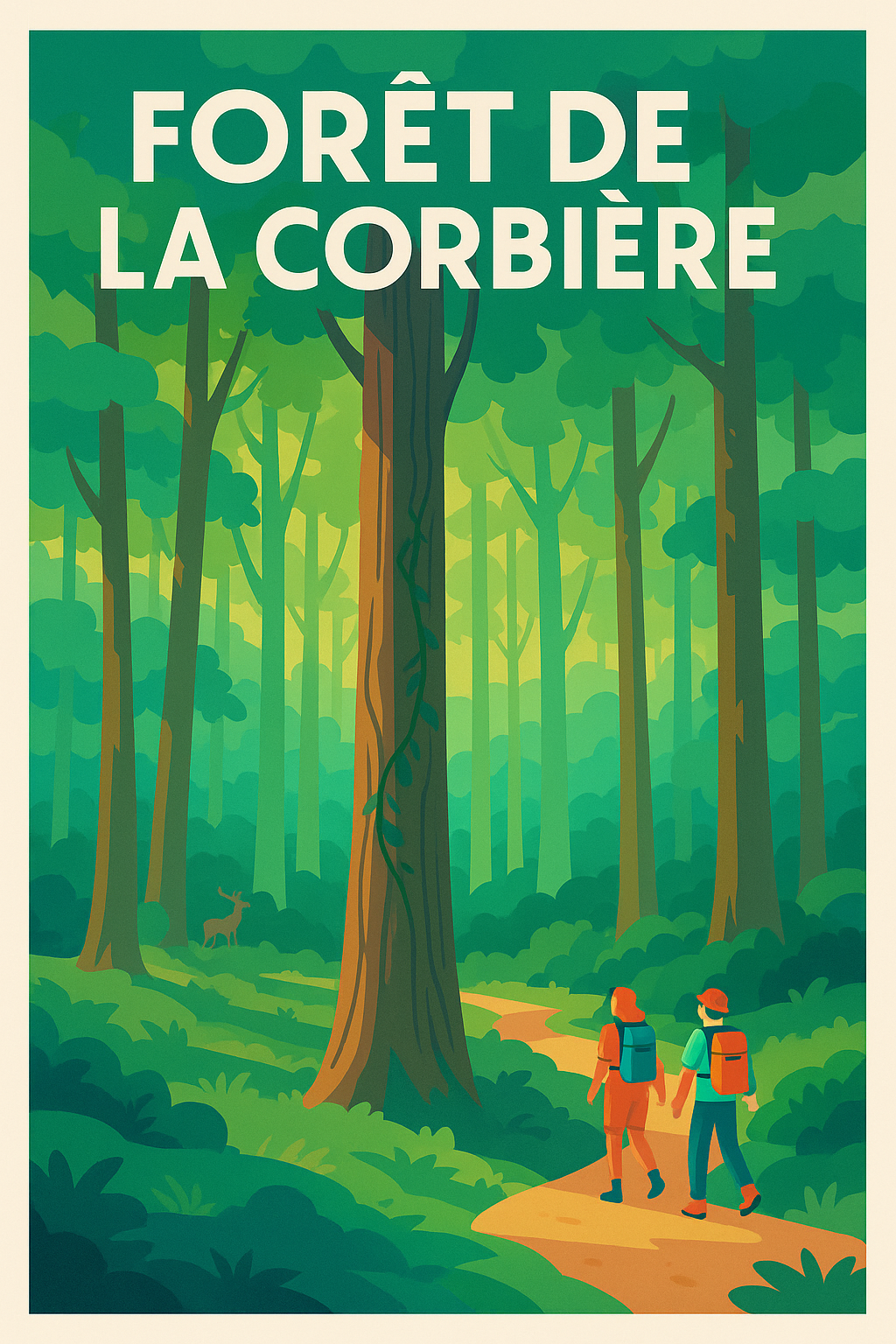 Affiche de Forêt de la Corbière - Évasion sauvage au cœur de la nature