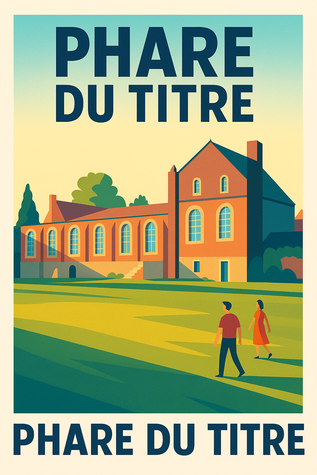 Affiche du Phare du Titre, poster déco vintage | Afich