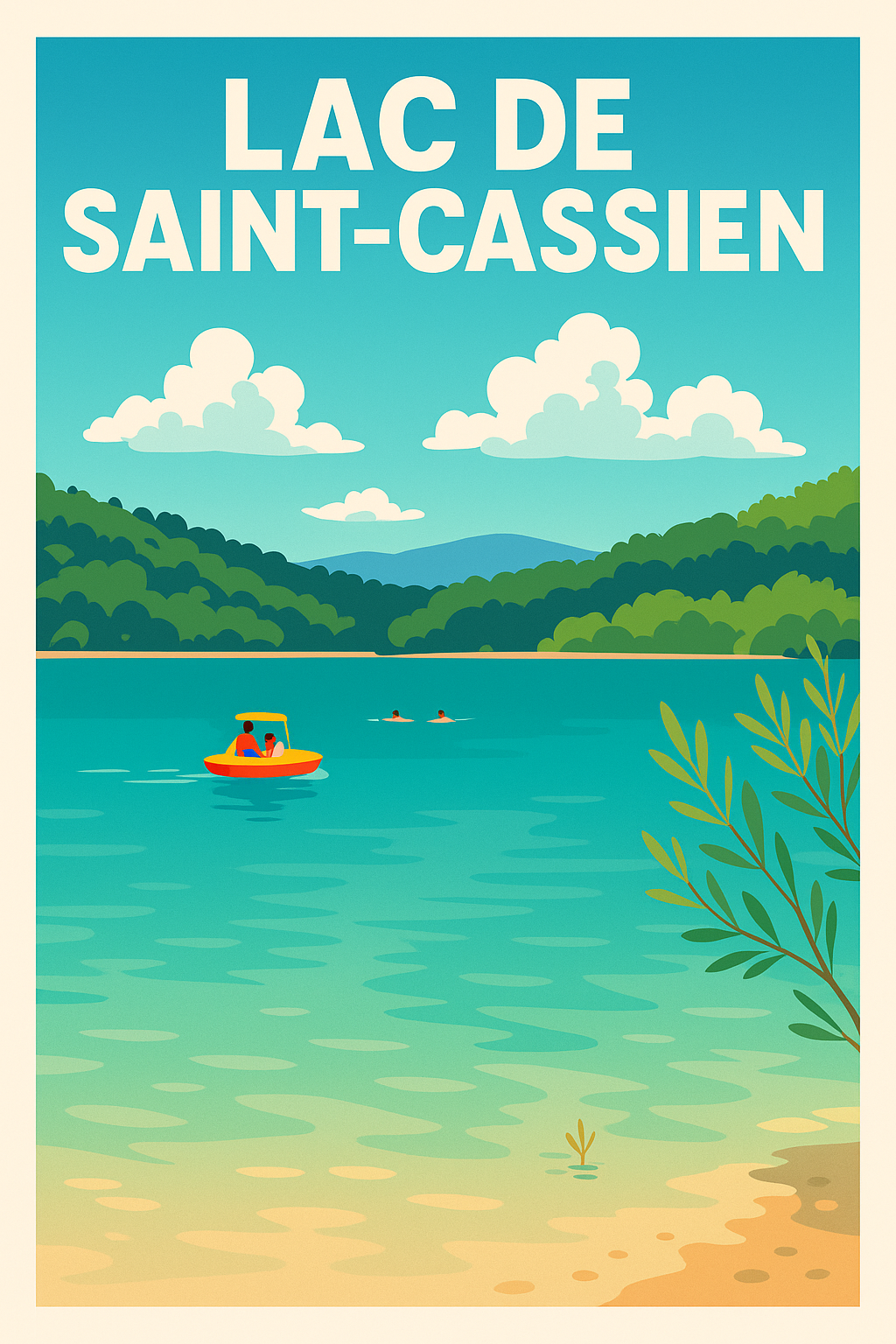 Affiche de Lac de Saint-Cassien - Évasion azuréenne au cœur de l'Estérel