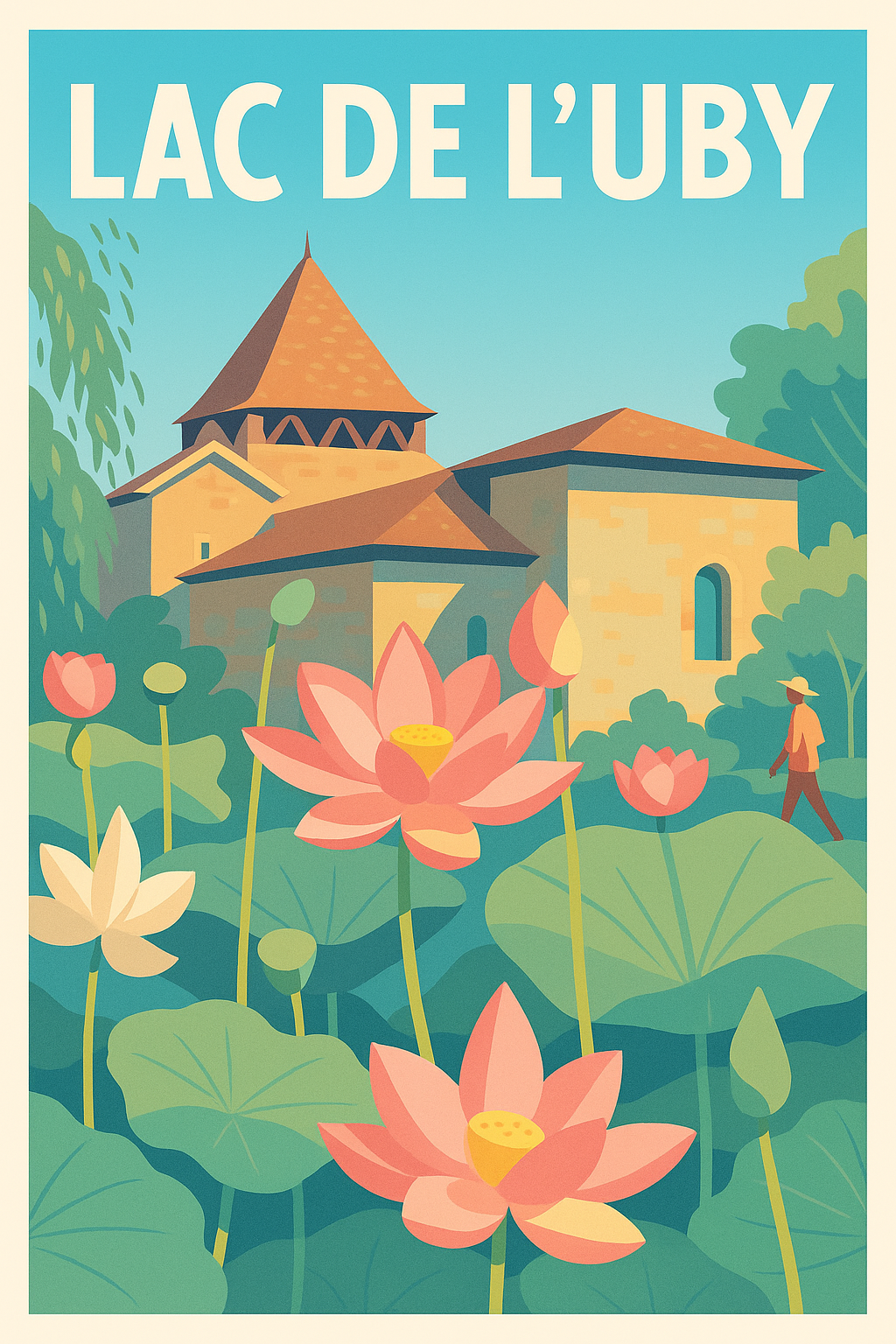Affiche de Lac de l'Uby - Sérénité au cœur du Gers