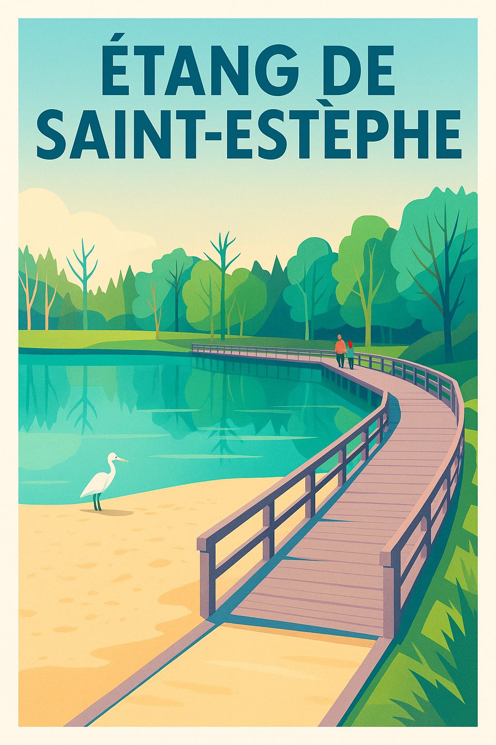 Affiche de Étang de Saint-Estèphe - Évasion naturelle au cœur du Périgord