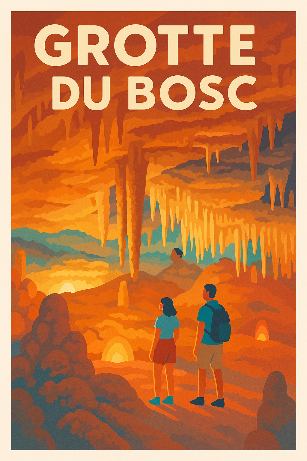 Affiche de Grotte du Bosc - Voyage au cœur des profondeurs étincelantes