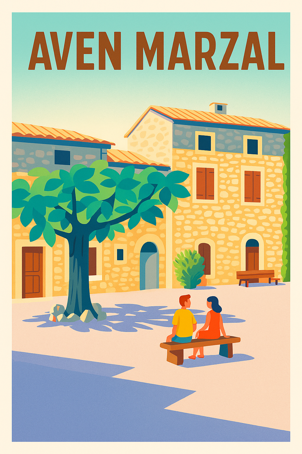 Affiche de Aven Marzal - La douceur de vivre sous le soleil de l'Ardèche