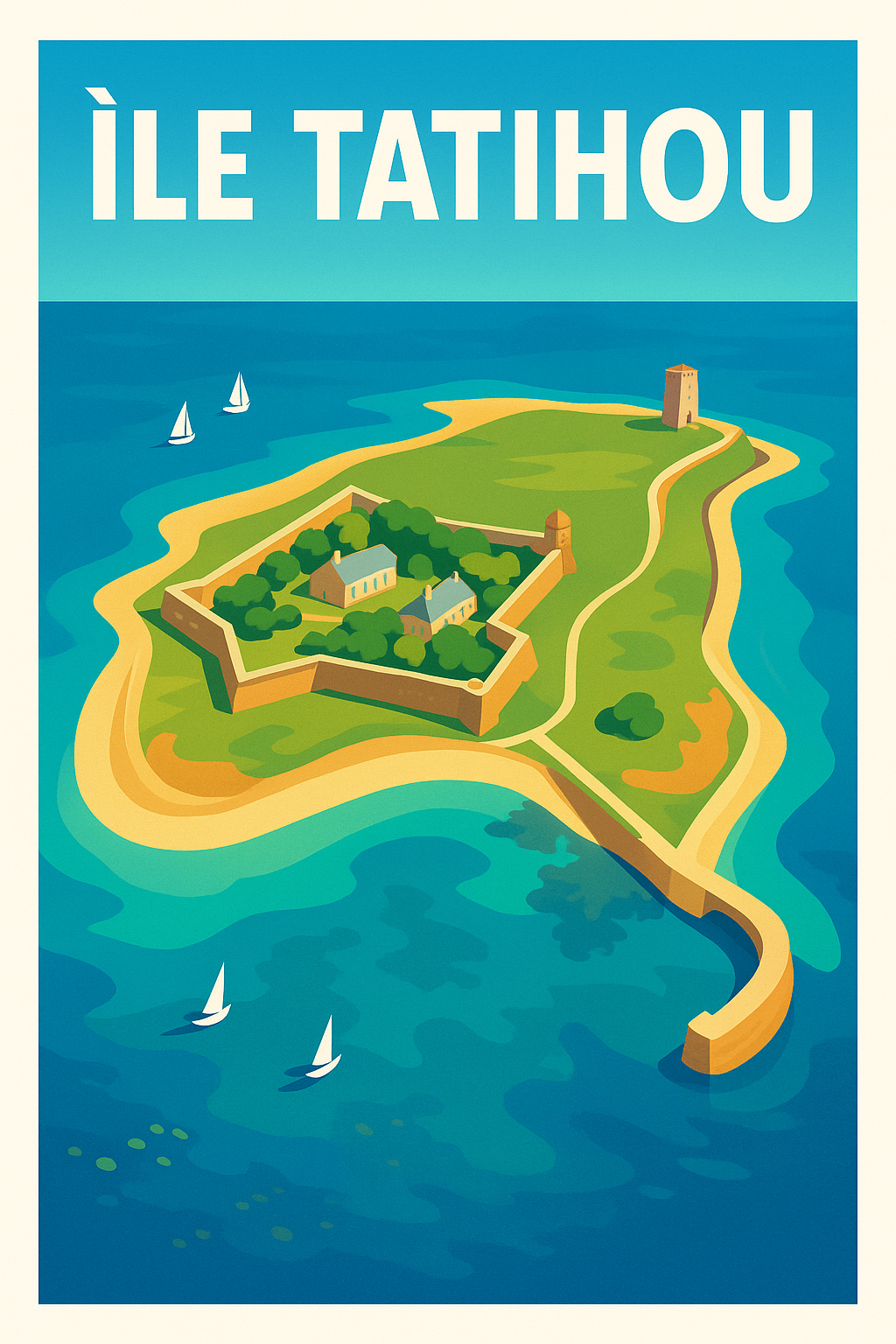 Affiche de Île Tatihou - L'écrin fortifié du Cotentin