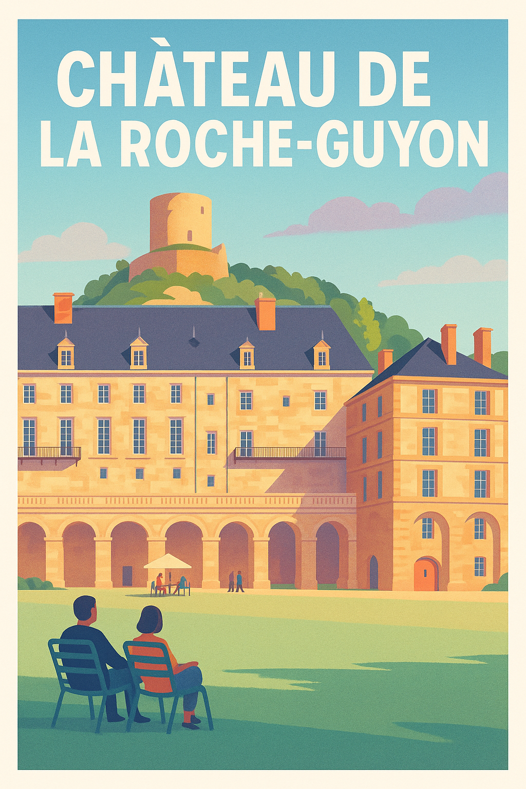 Affiche de Château de la Roche-Guyon - L'éclat historique du Vexin français