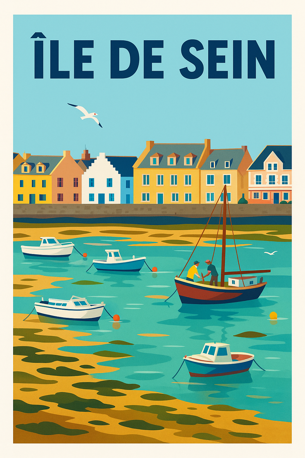 Affiche de Île de Sein - L'authenticité bretonne au bout du monde