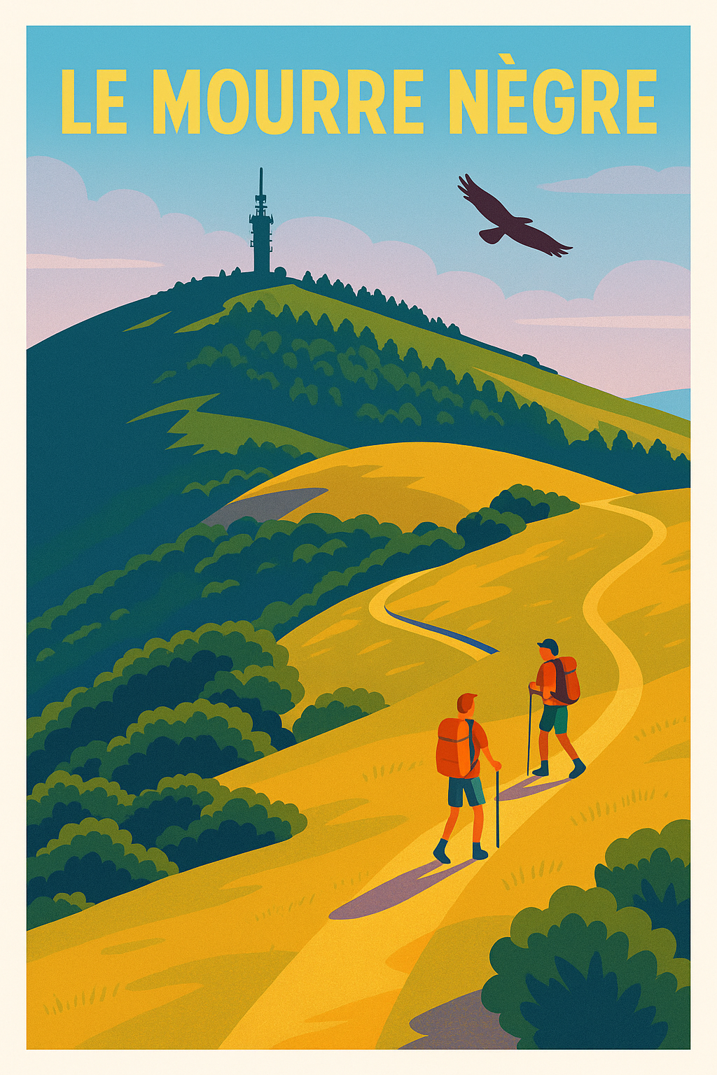 Affiche de Le Mourre Nègre - Sommet emblématique du Luberon