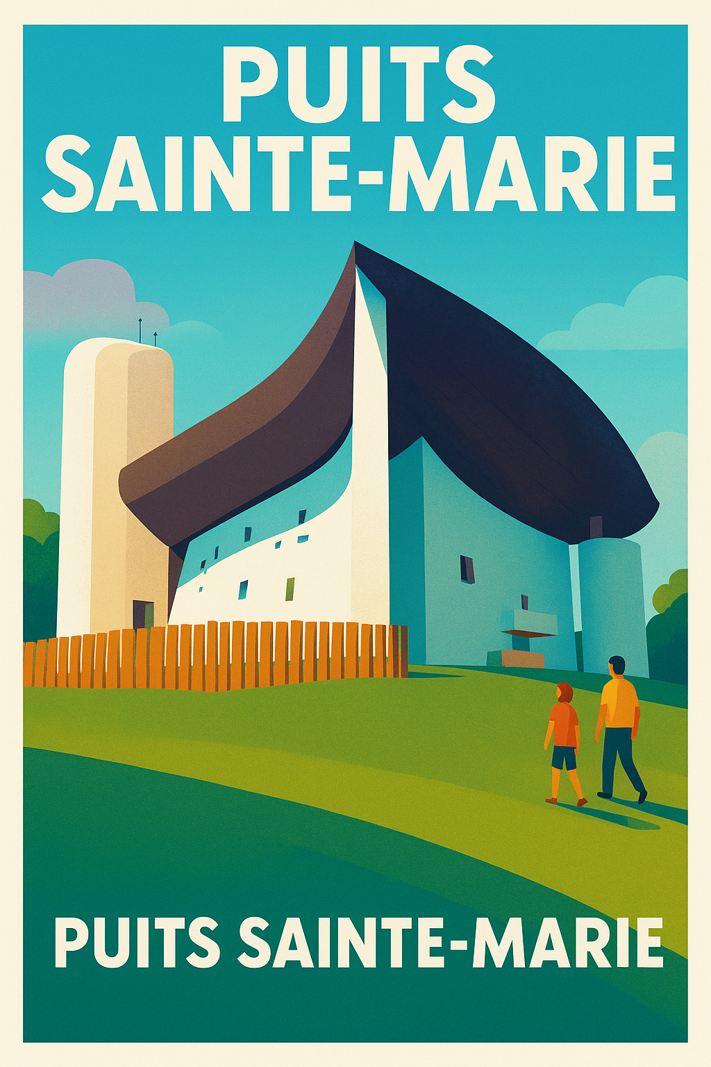 Affiche du Puits Sainte-Marie, Ronchamp | Afich