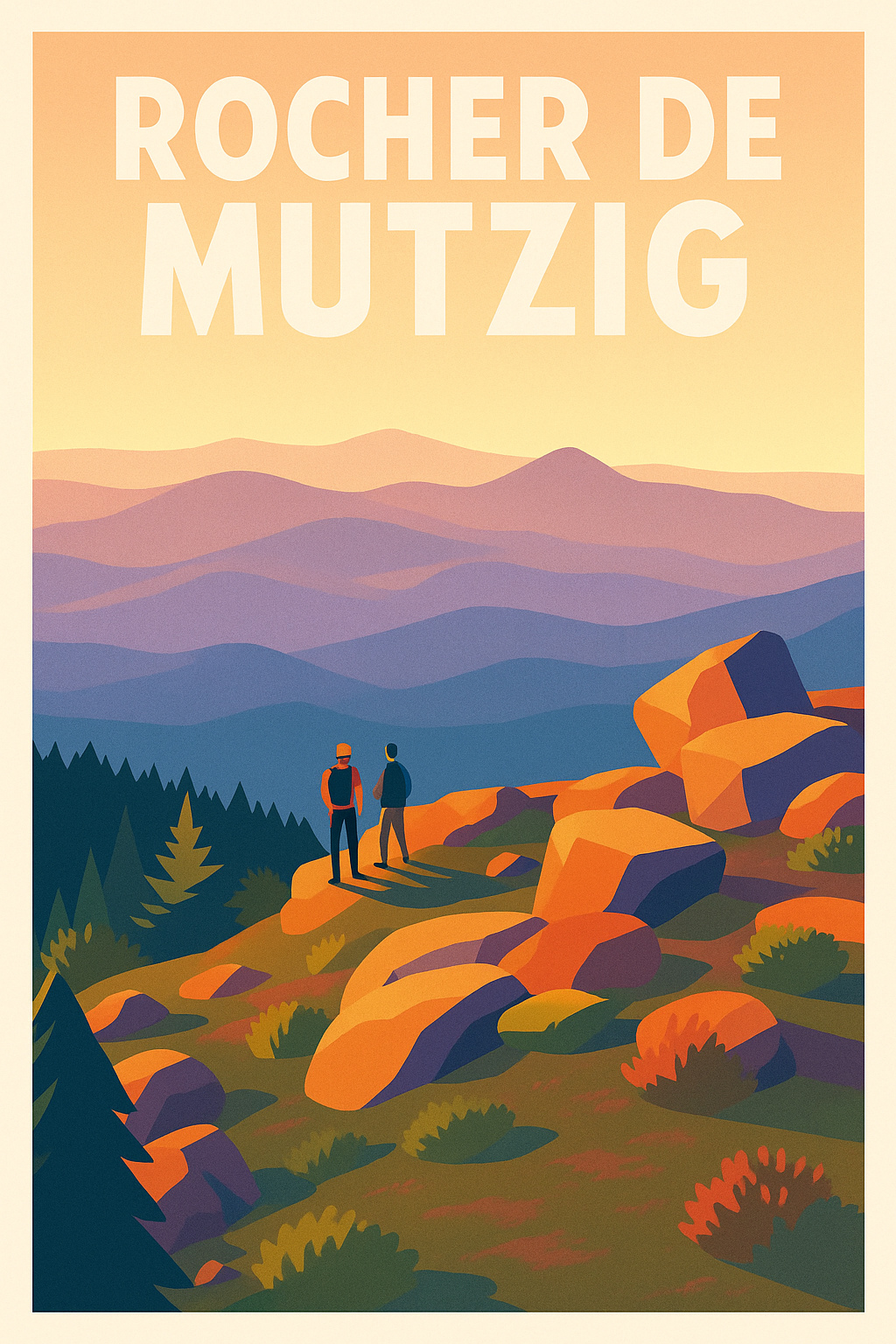 Affiche de Rocher de Mutzig - Évasion sauvage au sommet des Vosges