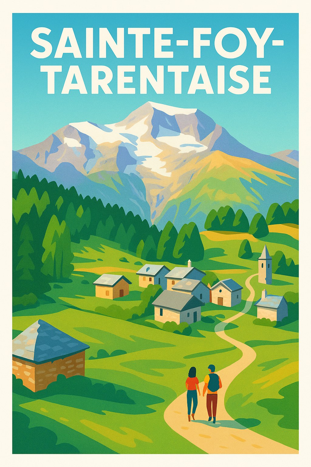 Affiche de Sainte-Foy-Tarentaise - L'authenticité des Alpes en héritage