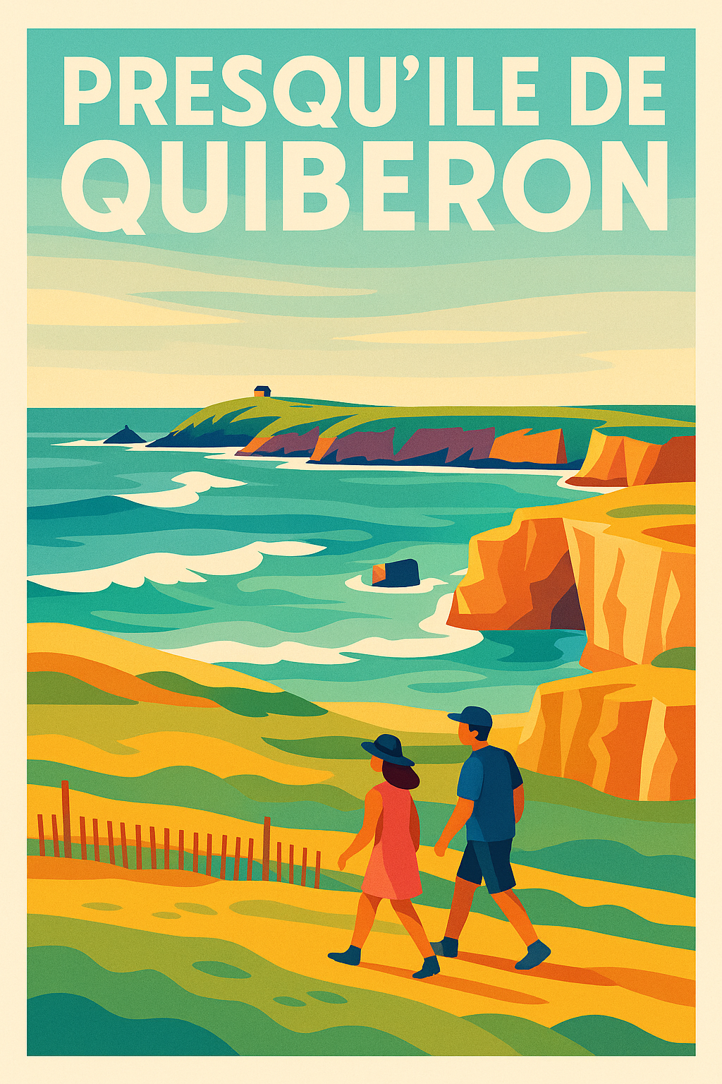 Affiche de Presqu'île de Quiberon - L'éclat de la Côte Sauvage
