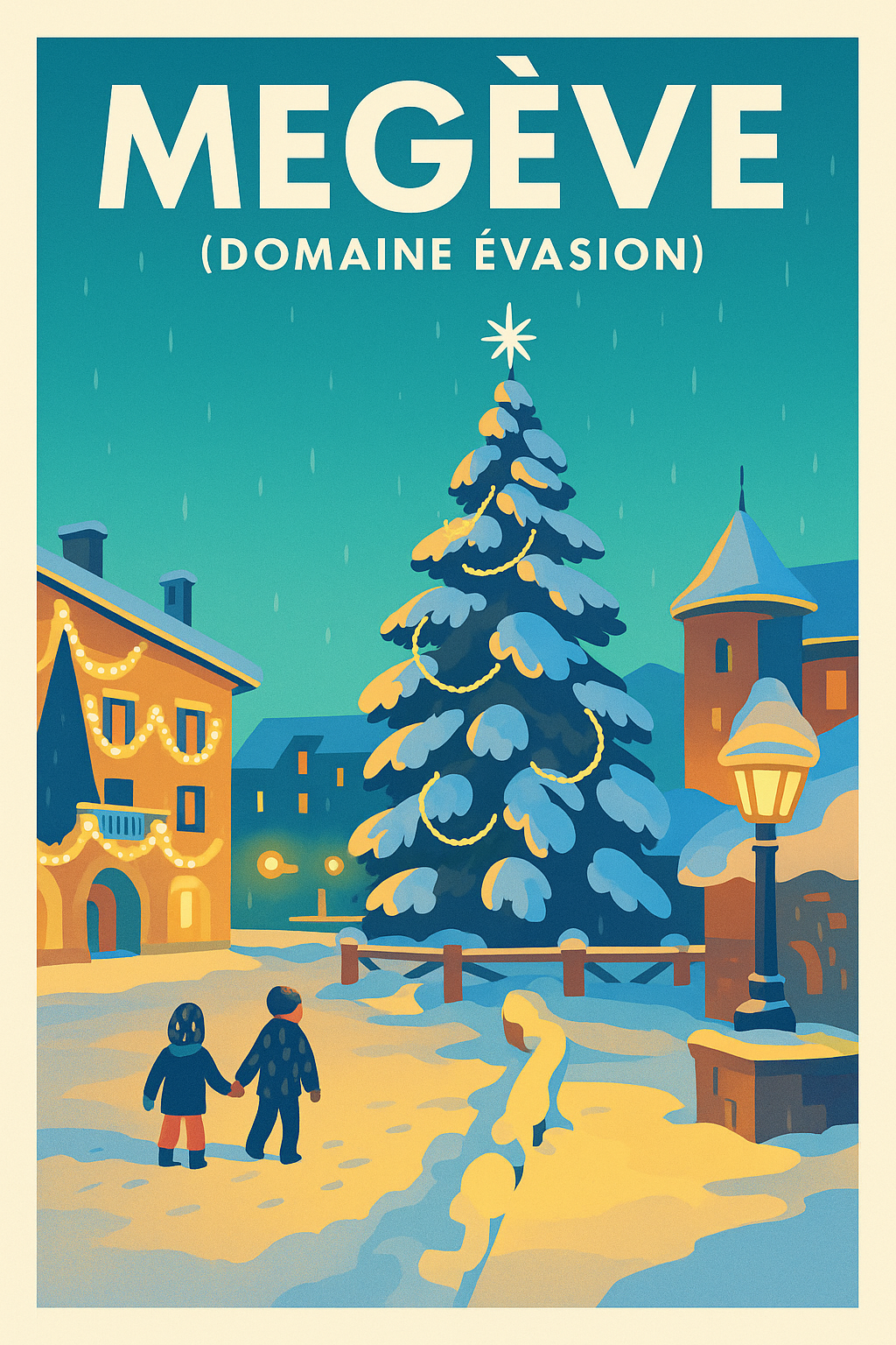 Affiche de Megève - La magie des fêtes au Domaine Évasion