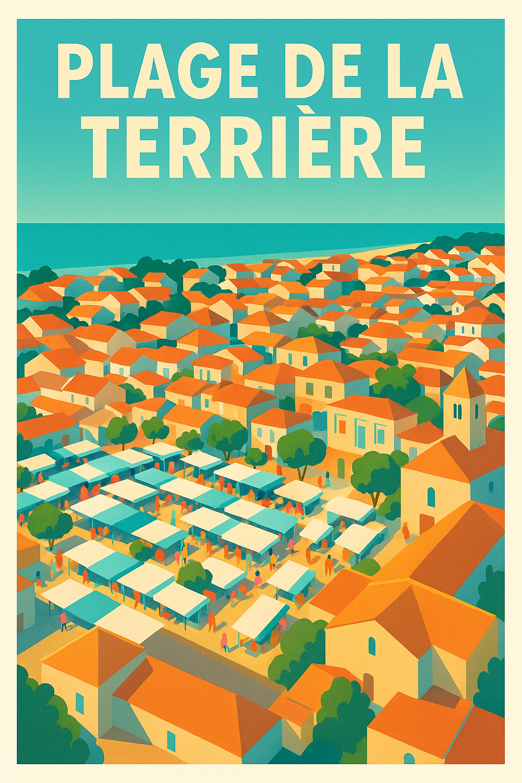 Affiche de Plage de la Terrière - L'esprit authentique de la côte vendéenne