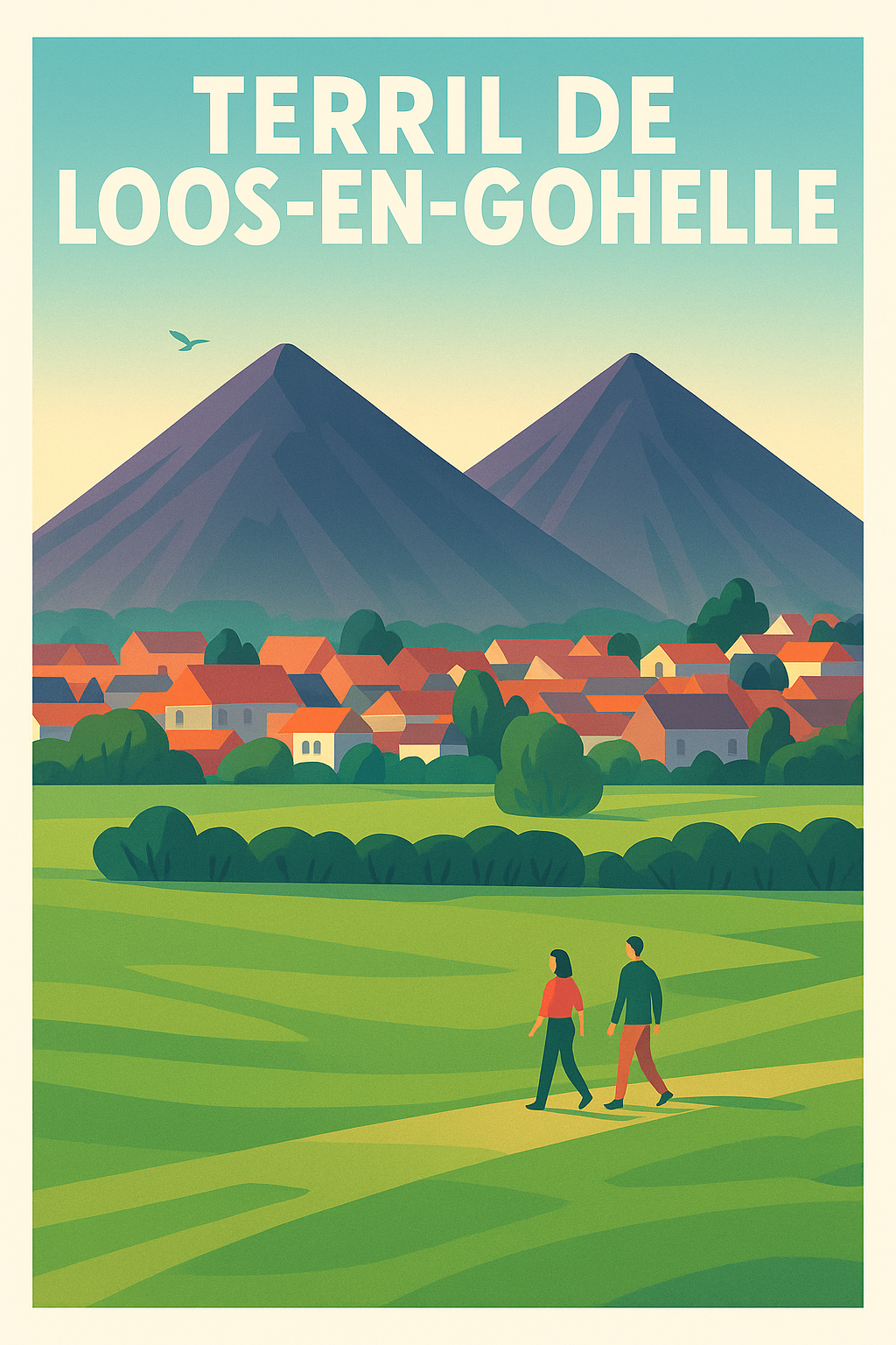 Affiche Terril de Loos-en-Gohelle, poster paysage | Afich