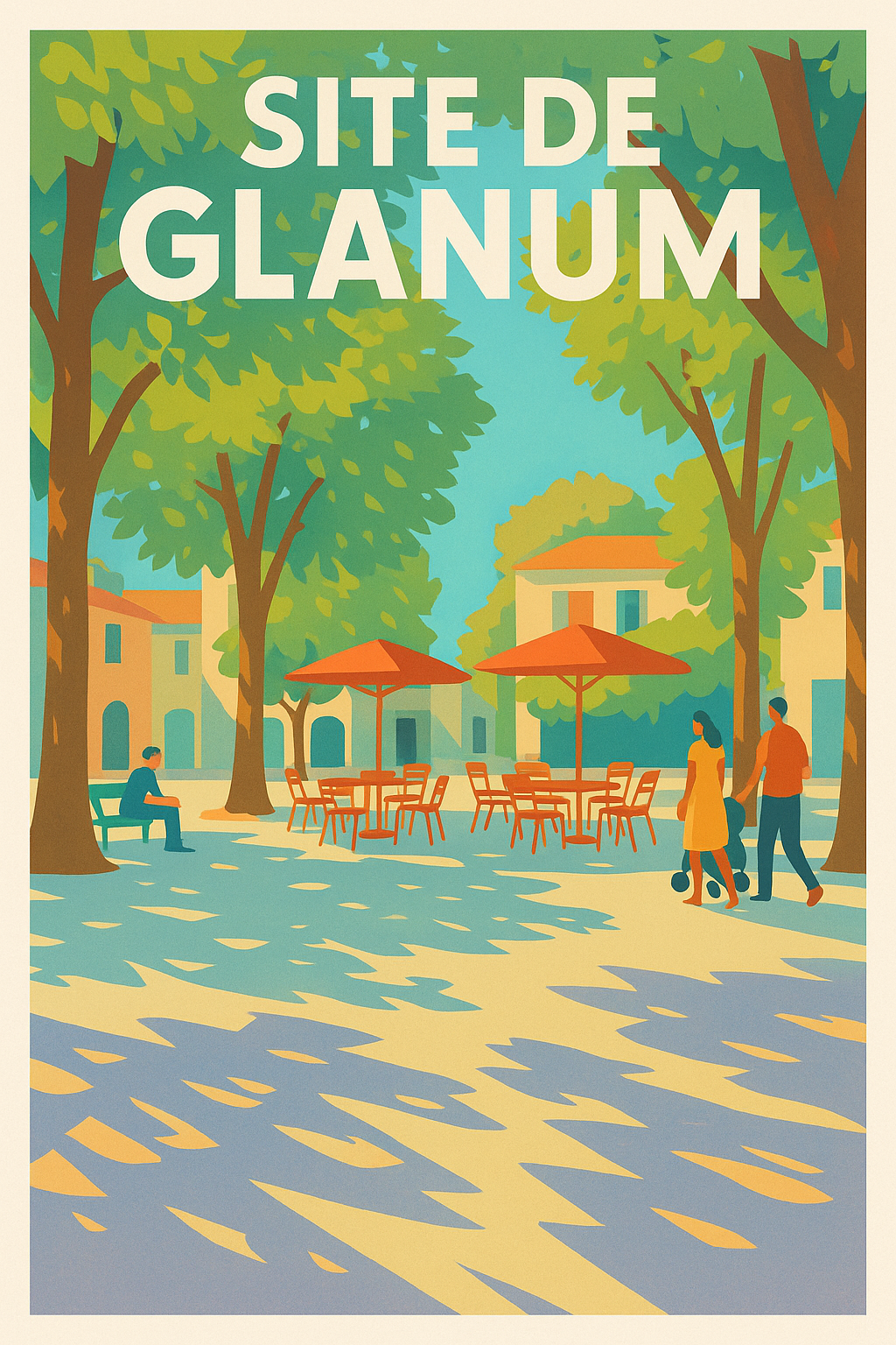 Affiche de Glanum, poster Provence vintage | Afich
