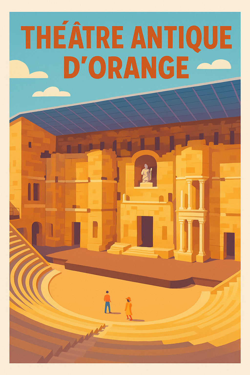 Affiche Théâtre antique d'Orange, poster Provence | Afich