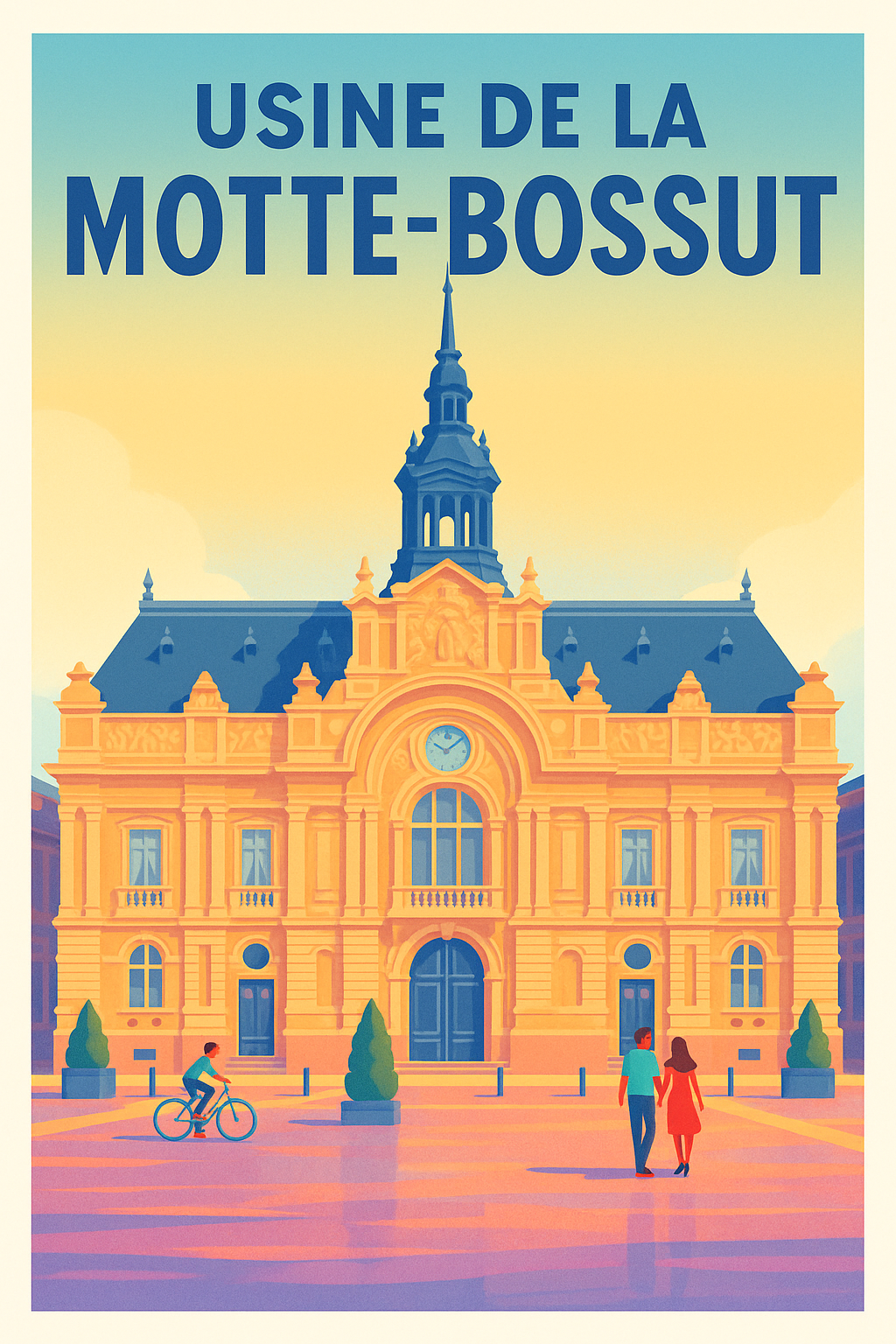 Poster de l'Usine Motte-Bossut, Roubaix | Afich