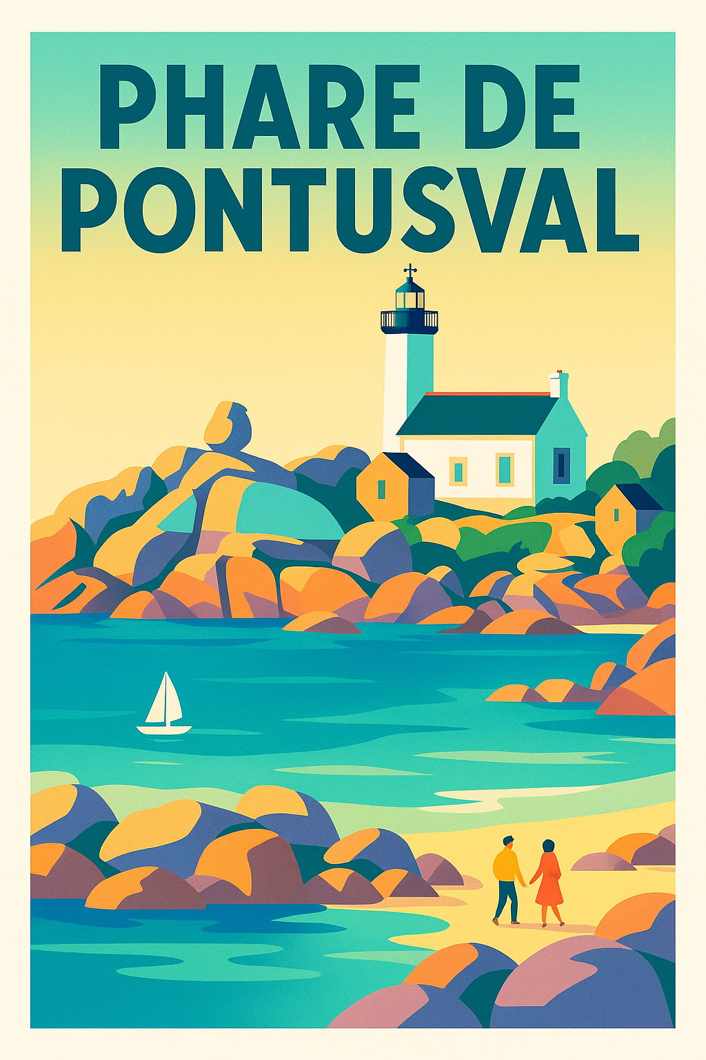 Affiche de Phare de Pontusval - L'éclat légendaire de la Côte des Légendes
