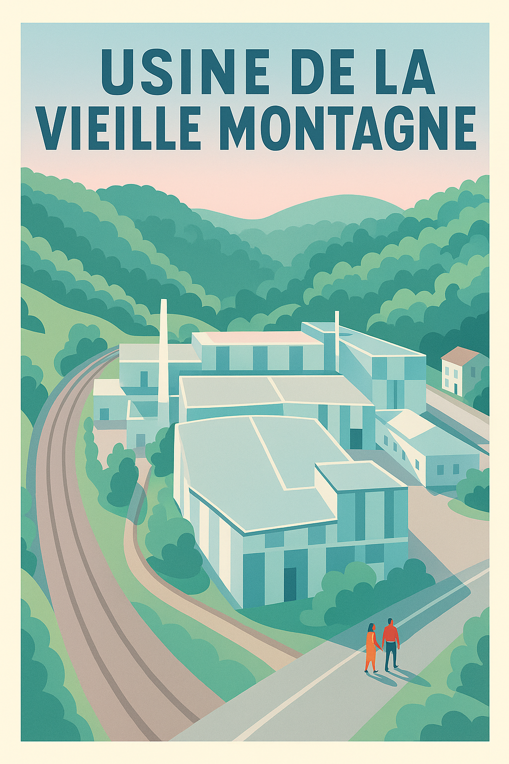 Affiche de la Vieille Montagne, usine de France | Afich